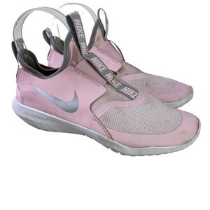Nike AT4662-609 Girls Youth Pink Gray Slip On Sneakers Flex Runner Gym Shoes 6Y